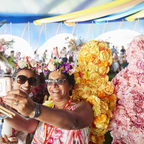 That perfect selfie opportunity with The Flower People