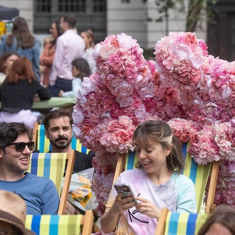 Flower People Entertaining people at a garden fete event in London!