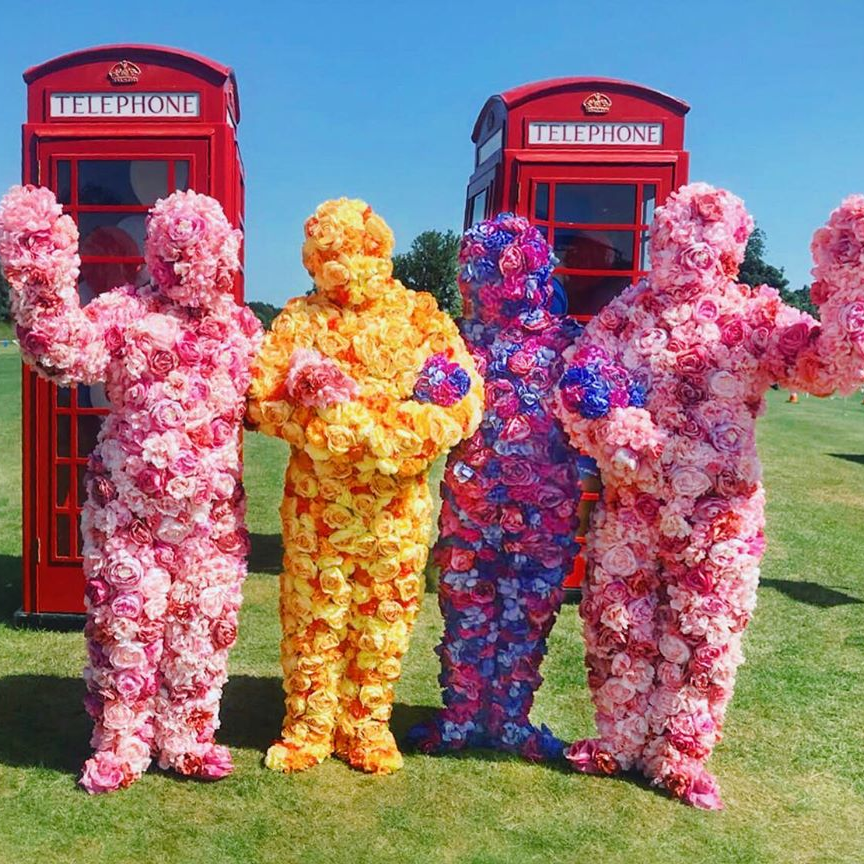 All the colours of the rainbow, add a splash of colour to your event with The Flower People