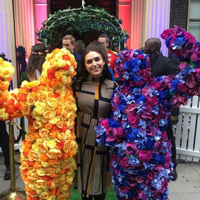 The Flower People giving colourful meet-and-greet entertainment in London