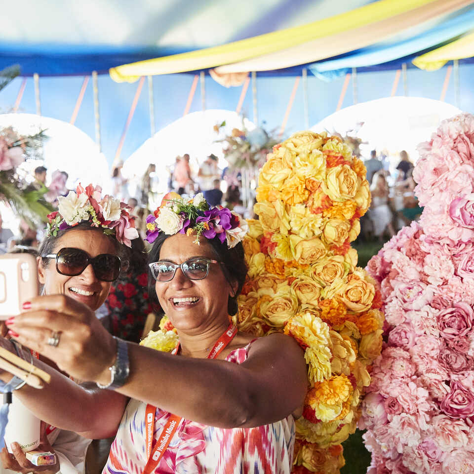 That perfect selfie opportunity with The Flower People