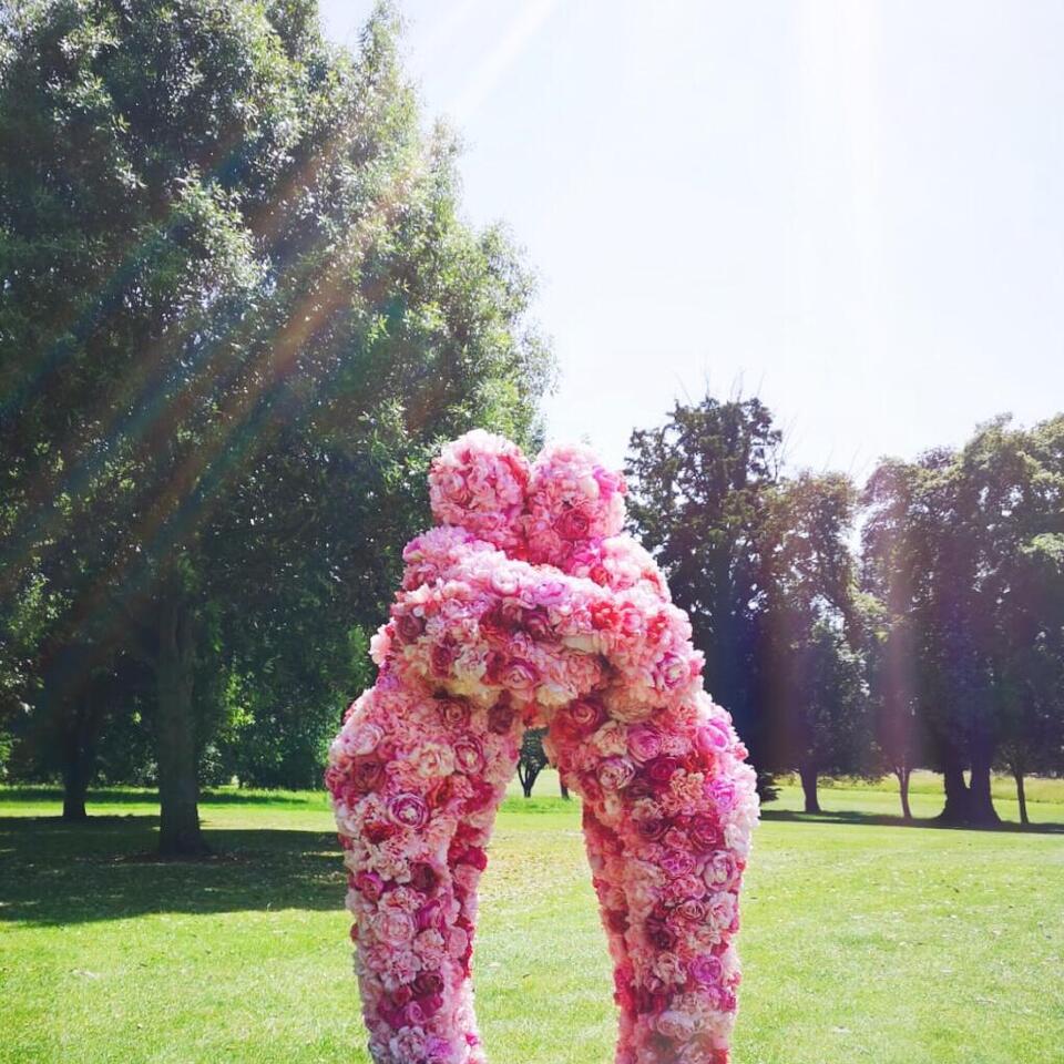 Pink Hugs with the Flower People